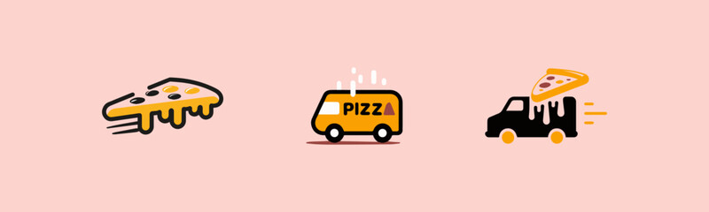 Colorful food icons showcase delicious treats, emphasizing food