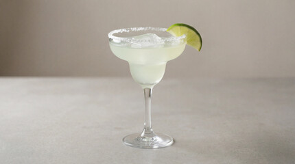 Refreshing Cinco de Mayo margarita with lime wedge