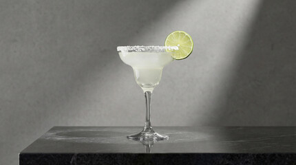 Cinco de Mayo margarita served with lime and salt rim