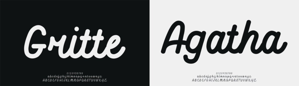 Gritte Agatha, Hand drawn vector alphabet. Modern monoline signature script font. Elegant Signature Font. Best Alphabet Beautiful Calligraphy Signature Font
