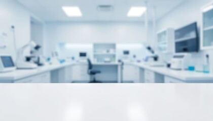 Bright and Modern Laboratory Interior with Scientific Equipment and Microscopes - a Clean Workspace
