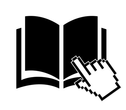 Read manual vector icon