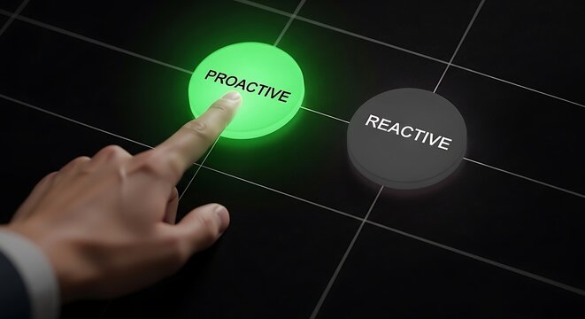 Choosing proactivity over reactivity in decision making processes and strategies
