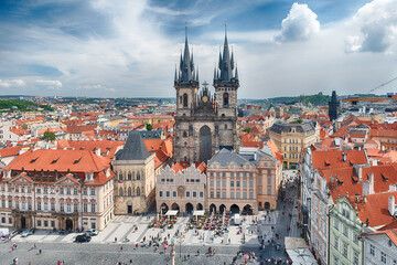 Obraz premium The Church of Our Lady before Tyn, Prague, Czech Republic