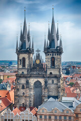 Obraz premium The Church of Our Lady before Tyn, Prague, Czech Republic