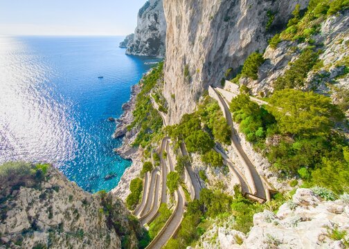 Isola di Capri (Campania, Italy) - The beautiful Capri island in the Naples gulf with awesome natural attractions. Here in particular with a typical landmark.