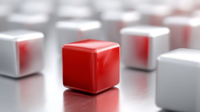 A set of 3D cubes indicating a unique selling proposition (USP), innovation, or "thinking outside the box."