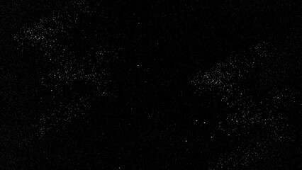 Fototapeta premium White grunge noise and dust texture overlay on black background 