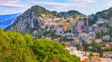 Obraz premium Isola di Capri (Campania, Italy) - The beautiful Capri island in the Naples gulf with awesome natural attractions. Here in particular with a typical landmark.