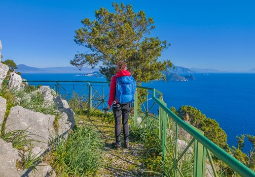 Isola di Capri (Campania, Italy) - The beautiful Capri island in the Naples gulf with awesome natural attractions. Here in particular with a typical landmark.