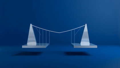 Abstract bridge connecting two data platforms