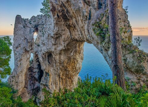 Isola di Capri (Campania, Italy) - The beautiful Capri island in the Naples gulf with awesome natural attractions. Here in particular with a typical landmark.