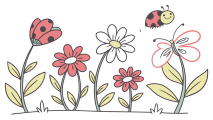 floral background with flowers