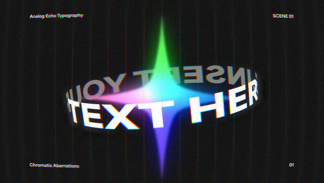 Neon Analog Distortion Titles | Control Panels