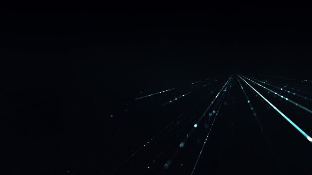 Data transmission - fast internet connection at the speed of light and digital communication, fiber optics, technological innovation, high-speed network, IT, FTTH, cyberspace, broadband internet, blue