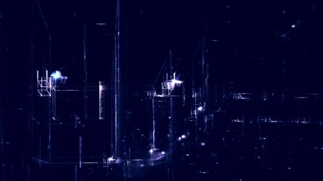 Surreal mysterious luminous magical frames in a virtual mystical  of emotional depth&mdash;inspiring dream worlds, deceleration, synergy, atmosphere, identity, technology, striving for the unknown, blue