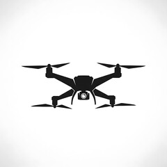 Drone Silhouette - Modern Technology for Aerial Photography and Surveillance.