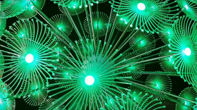 Decorative Lights, Outdoor Landscape Flowers, Garden Fiber Optic Dandelion Lights
