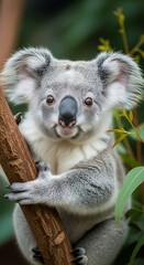 Koala Bear Portrait - A Close-Up in the Australian Bush.
