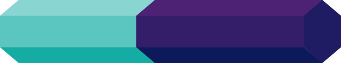 Fototapeta premium 투톤 육각 기둥 그래프