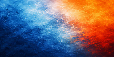 Fototapeta premium Blue and Orange Abstract Grunge Texture Background – Vibrant Contrast Artistic Backdrop