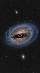 Cosmic Eye - A Deep Space Spiral Galaxy in Stunning Detail.