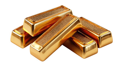 Golden Treasure: A close-up shot of stacked, shimmering gold bars, symbolizing wealth, value, and investment. A visual representation of financial prosperity.