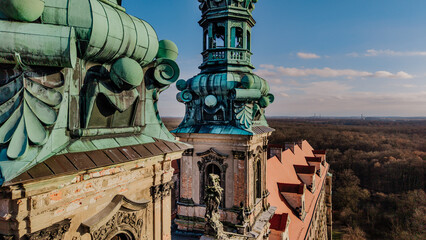 Opactwo cystersów w Lubiążu, widok z lotu ptaka © rozentuzjazmowany