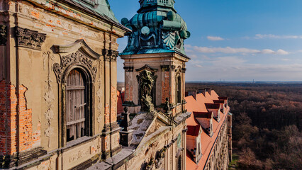 Opactwo cystersów w Lubiążu, widok z lotu ptaka © rozentuzjazmowany