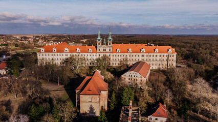 Opactwo cystersów w Lubiążu, widok z lotu ptaka © rozentuzjazmowany