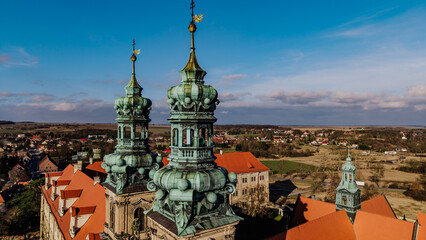 Opactwo cystersów w Lubiążu, widok z lotu ptaka © rozentuzjazmowany
