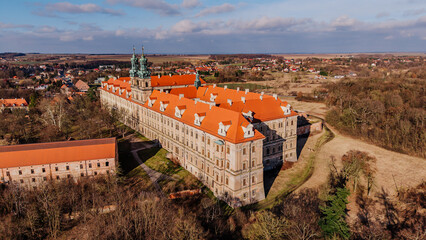 Opactwo cystersów w Lubiążu, widok z lotu ptaka © rozentuzjazmowany