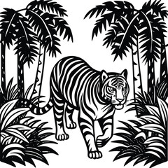 Vector line set of Woodland Animals. Animal outline for coloring including bear, deer, fox, rabbit, raccoon, squirrel, hedgehog, owl, bird.
