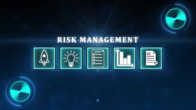 Assessment for investment concept. Businessman to risk management and assessment of business and enterprise. risk manage strategy plan finance.4k video