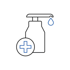 Obraz premium Hygiene icon, isolated on white background.