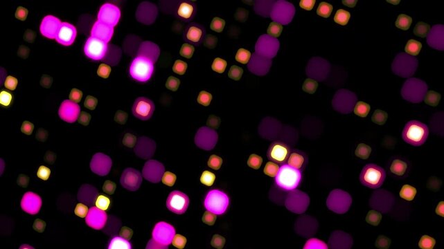 Beautiful dots blinking background.glowing serial lights moving in a random pattern video.Vibrant and vivid party lights background for festivals,new year.Attractive backdrop for wishes