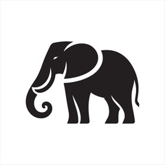 Obraz premium elephant vector silhouette line art logo idea concept collection. abstract icon illustration