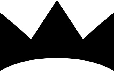 Simple Crown Silhouette Icon © lunarts_studio