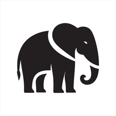 Obraz premium elephant vector silhouette line art logo idea concept collection. abstract icon illustration