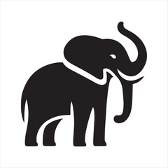 Obraz premium elephant vector silhouette line art logo idea concept collection. abstract icon illustration