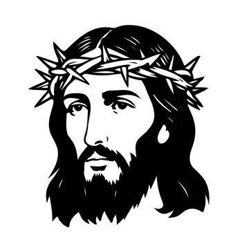 jusus christ in a crown of thorns