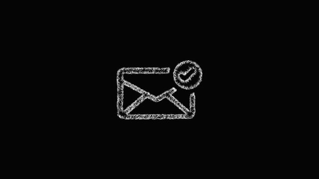 Sketch read message icon animation - smooth progressive reveal