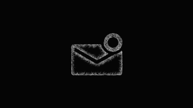 Sketch unread message icon animation - smooth progressive reveal