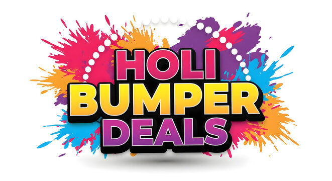 Vibrant holi bumper deals celebrating festival of colors with discounts and offers