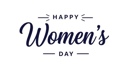 Happy women's day celebration greeting card with typography © labour