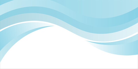 Blue and white business wave banner background. vector illustration