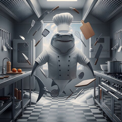 Chef Toad in Kitchen Chaos