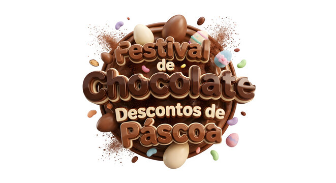 selo 3d festival de chocolate descontos de p&aacute;scoa