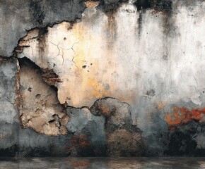 Minimal Concrete Wall Texture Background with Natural Light