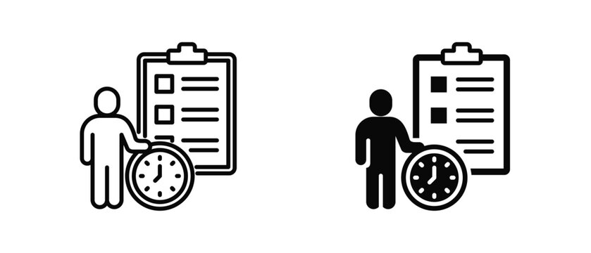 Discipline icon set with style outline and solid. vector simple elements for design and presentation.